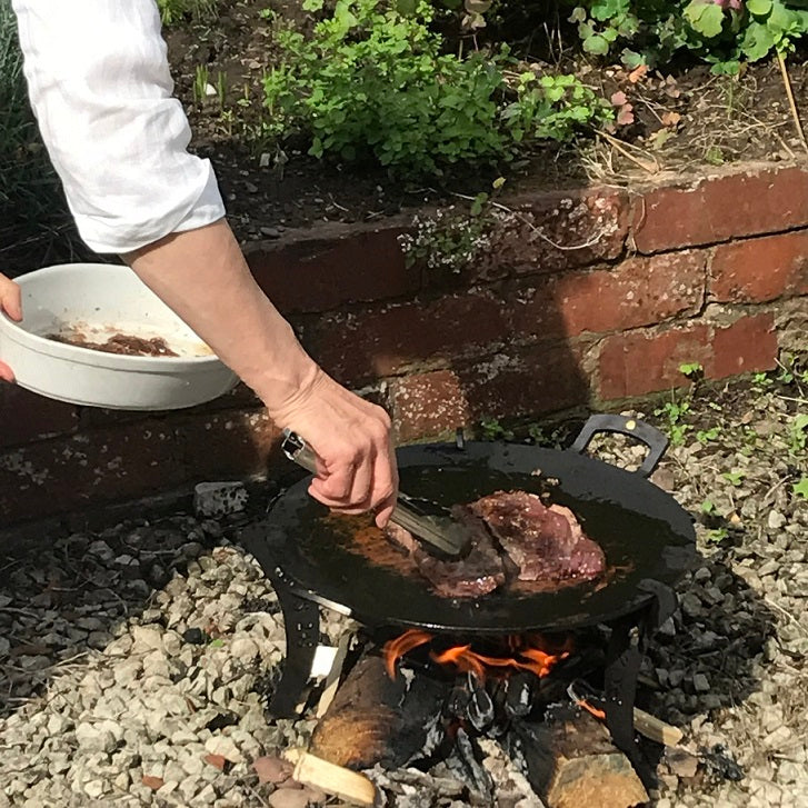 15″ Black Iron Chapa Griddle - warriorgarden