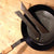 12" Spun Iron Breakfast Pan with Divider - warriorgarden