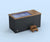 anthracite copperared oak wooden hot tub with stepping ladder